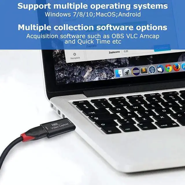 Alt view image 3 of 4 - l 4K Video Capture Card USB2.0 HDMI-compatible 1080P 60fps Grabber Recorder for PS4 Game DVD Camera Recording Live Streaming