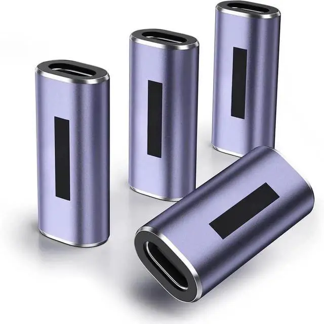 Main image of FOR USB C Female to Female Adapter (4 Pack) USB C Coupler with 40 Gbps PD 100W 8K 60hz Video Compatible for 4/3, Book