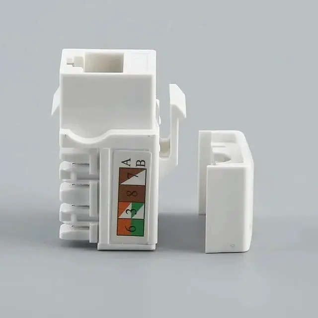 Main image of 10 PCS,Cat6/5e Keystone Jack,RJ45 Keystone Jack,Cat6 Network Coupler,Ethernet Wall Jack(Not compatible with Patch Panel)