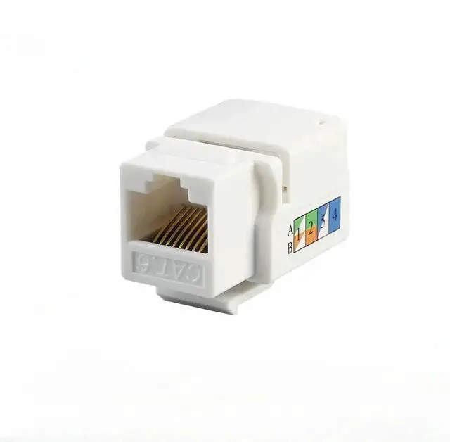 Alt view image 2 of 3 - 10 PCS,Cat6/5e Keystone Jack,RJ45 Keystone Jack,Cat6 Network Coupler,Ethernet Wall Jack(Not compatible with Patch Panel)