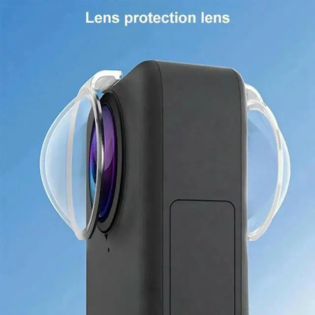 Alt view image 2 of 4 - HD Lens Guard For OSMO 360 Action Camera 2PCS PC Lens Cap Anti-Collision Anti-Scratch Protective Cover