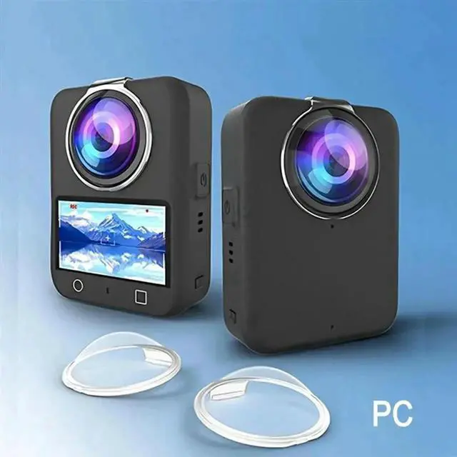 Alt view image 4 of 4 - HD Lens Guard For OSMO 360 Action Camera 2PCS PC Lens Cap Anti-Collision Anti-Scratch Protective Cover