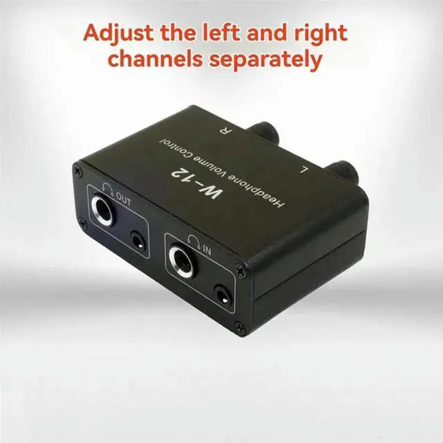 Alt view image 4 of 4 - Sound Controller Headphone Volume Control 3.5Mm + 6.35Mm Stereo Volume Controller Adjustment For Left And Right Channels