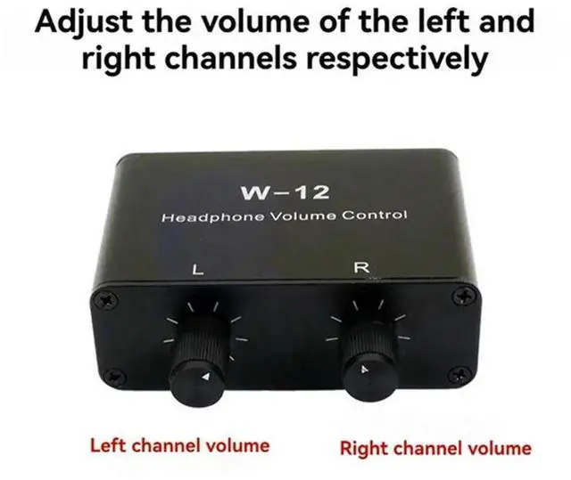 Main image of Sound Controller Headphone Volume Control 3.5Mm + 6.35Mm Stereo Volume Controller Adjustment For Left And Right Channels