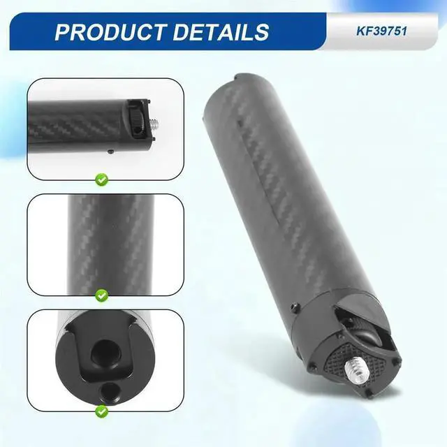 Main image of Carbon Fiber Handle Gimbal Grip Cold Shoe Mount Adapter for Zhiyun WEEBILL S LAB Stabilizer for Monitor Microphone Rich