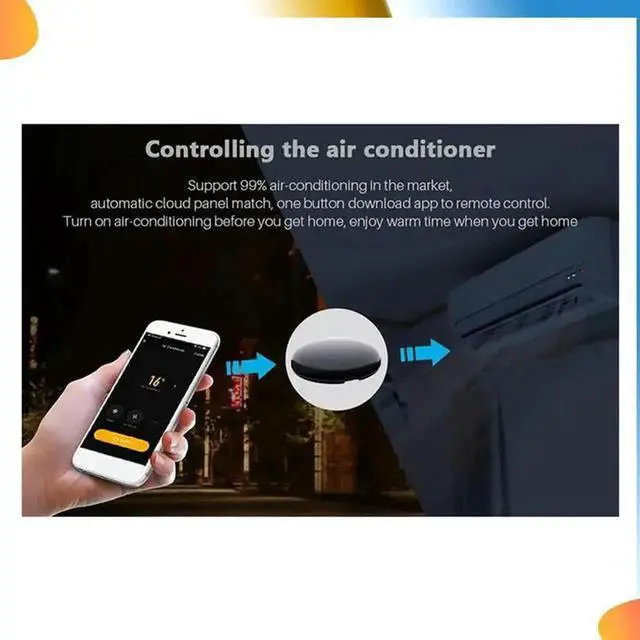 Alt view image 3 of 4 - Tuya IR Remote Control For Air Conditioner TV, Home Infrared Universal Remote Controller For Alexa, Home