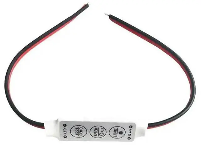 Main image of Manual and Wireless Control 12A Dimmer for Single Color 3528 5050 5630 2835 DC12V Led Strip Lamp 3 Key Mini Led Strip Controller