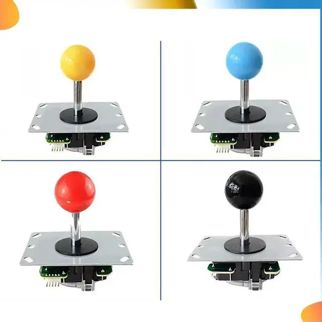 Alt view image 4 of 4 - Arcade Joystick Controller Joystick Joystick With Circuit Board 5P Pin Without Light Joystick Game Console Handle