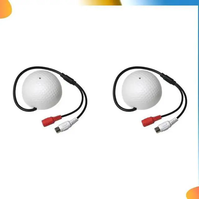 Alt view image 4 of 4 - 2X Audio Monitoring MIC Sound Pickup Microphone For CCTV Surveillance Security IP Camera Built In Preamp Wired Voice