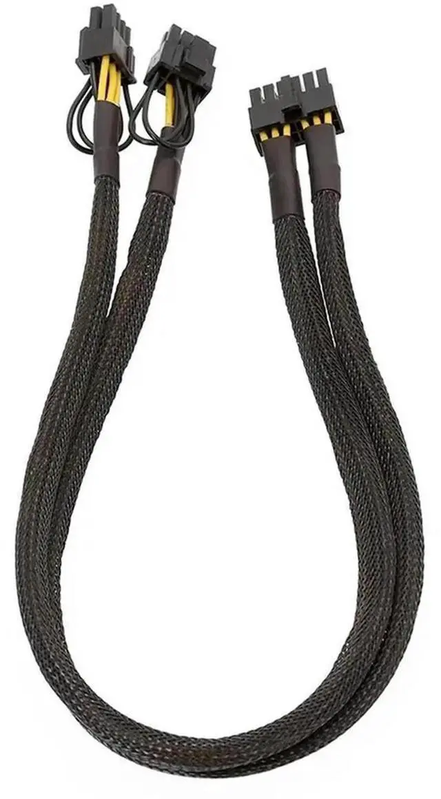 Alt view image 3 of 3 - Aomoproing 12Pin to Dual 8Pin(6+2) PCI-E Modular Power Cable for 50cm PSU Graphics Card Line