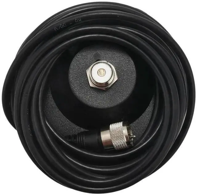 Alt view image 4 of 4 - Aomoproing Mobile Car Antenna Magnetic Roof Mount Base 5M 16.4 Ft RG58 Coax Cable UHF Male