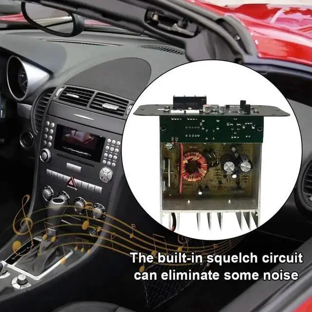 Alt view image 2 of 3 - Aomoproing Car Subwoofer Amplifier Board, 500W Subwoofer High Power HiFi Bass Amplifier Board DC 12V