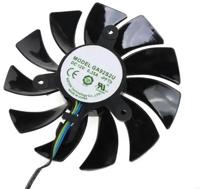 Alt view image 4 of 4 - Aomoproing GPU Cooler Fan for GeForce 3060 VGA Fan Graphics Card Cooling 4Pin 12V