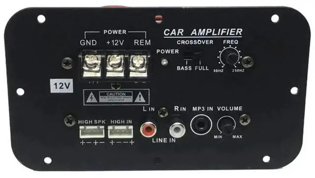 Alt view image 2 of 4 - Aomoproing Car Subwoofer Amplifier Board, 500W Subwoofer High Power Hifi Bass Amplifier Board DC 12V