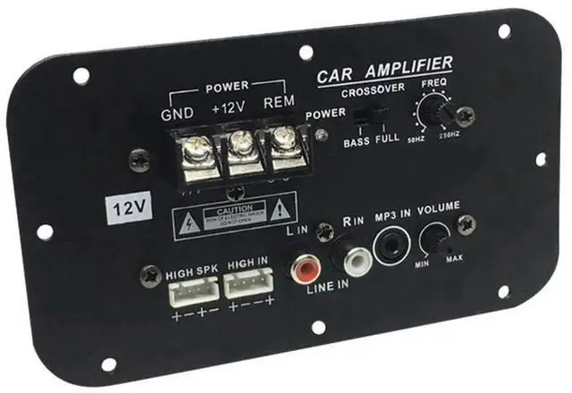 Alt view image 4 of 4 - Aomoproing Car Subwoofer Amplifier Board, 500W Subwoofer High Power Hifi Bass Amplifier Board DC 12V