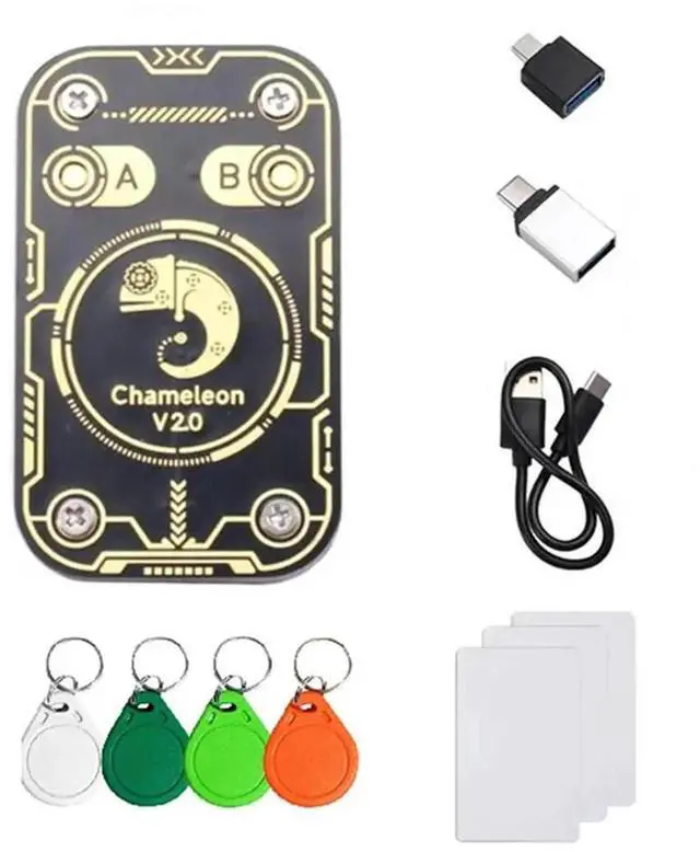 Main image of Aomoproing Chameleon Ultra V2.0 RFID Smart Chip Reader Emulator 125Khz 13.56Mhz Card Decode NFC Duplicator 4Xuid Key+3Xuid Ca
