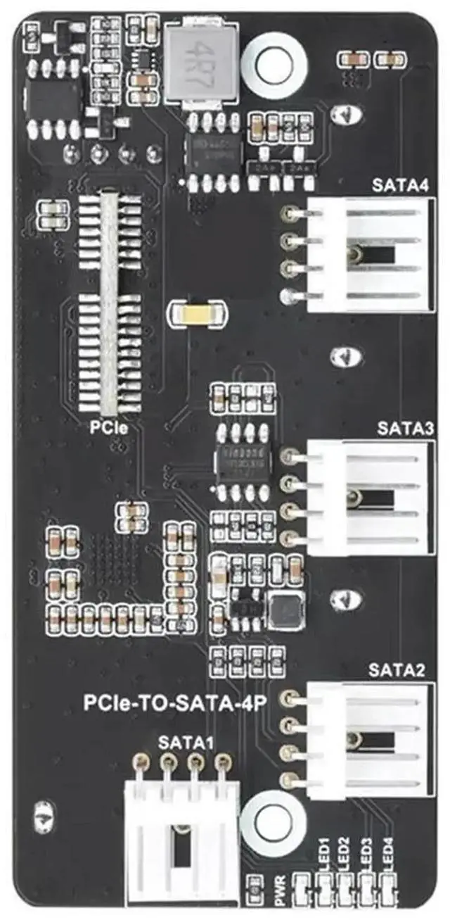 Main image of Aomoproing For Raspberry Pi Compute Module 4 CM4 Pcie To SATA PCI-E To Four-Way SATA3.0 Card 6Gbps High-Speed SATA Expansion Board