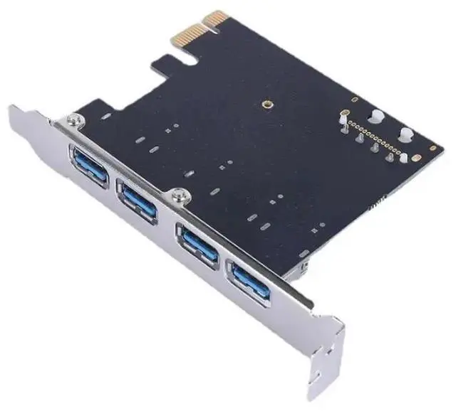 Alt view image 3 of 3 - Aomoproing 4 Port USB 3.0 Hub Internal Header USB 3 To PCIE PCI Express Adapter Card, USB 3.0 PCI-E Expansion Card Adapter