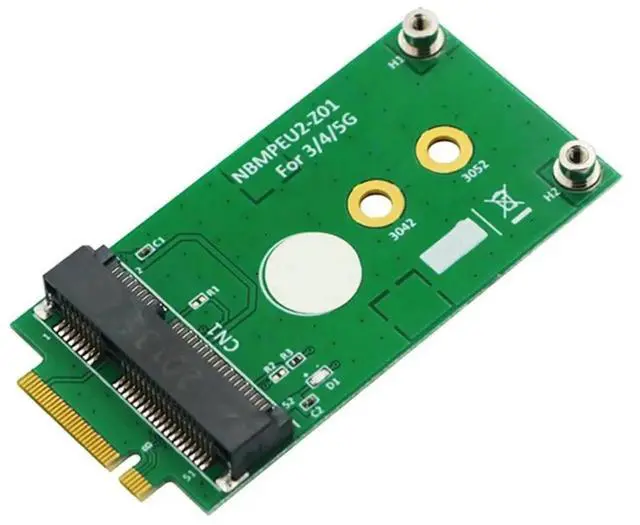 Alt view image 2 of 3 - Aomoproing 2X NGFF M.2 B Key Interface To Mini PCI-E MPCIE Wireless Adapter Card For 5G 4G 3G LTE GSM Module NO NANO SIM Card
