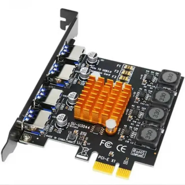 Main image of Aomoproing PCIe USB 3 Adapter 19 20 pin USB 30 PCIe Adapter 2 port USB3 PCI express controller USB30 PCIe converter card For desktop