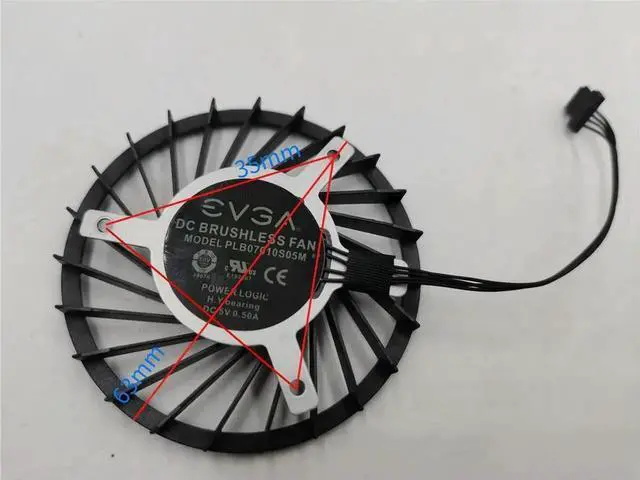 Main image of FOR FAN FOR X299 Dark PLB07010S05M 5V 0.5A Mainboard cooling fan