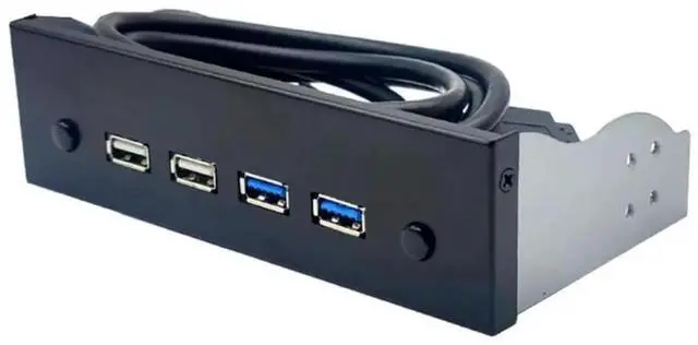 Main image of Aomoproing Multifunctional 5.25" Media Dashboard USB Front Panel for PC Desktop 5.25" CD-ROM Bay USB3.0/2.0 19Pin 9Pin