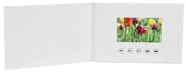 Alt view image 6 of 6 - Aomoproing 4.3 Inchs Video Book Card 4GB Lcd Invitation Gift Music Greeting Card Upload Videos Wedding Invite Digital Frame Rich