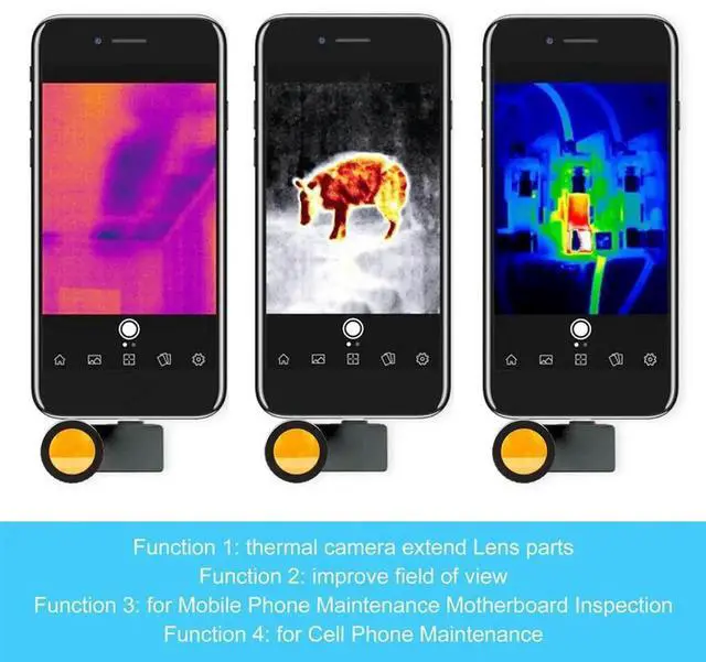 Alt view image 2 of 3 - Aomoproing Macro-Lens for Seek Camera PCB Repair Motherboard Infrared Focusing Amplification Imaging Macro-Lens Rich