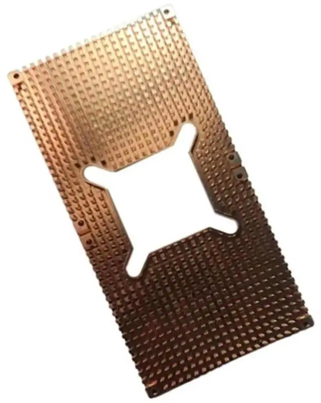 Alt view image 2 of 3 - Aomoproing RTX 3060 3080 3090 Backplane Pure Copper Heat Sink Graphics Card Memory Auxiliary Radiator 90X180X2MM Rich