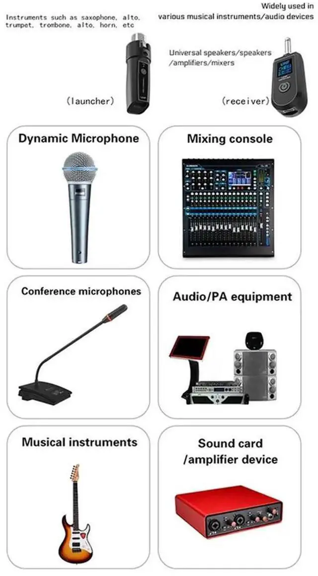 Main image of Aomoproing Wireless Microphone UHF Wireless XLR Transmitter And Receiver For Dynamic Microphones Audio Mixers PA Systems