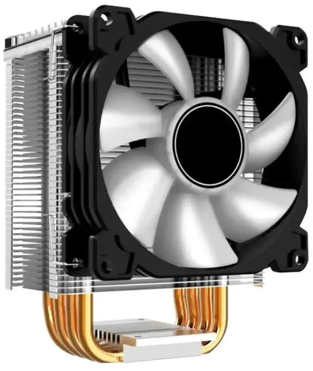 Alt view image 2 of 3 - Aomoproing 4 Heat - pipes Tower CPU Cooler Radiator, 5V 3Pin ARGB, 12V 4Pin PWM Computer PC Case Cooling Fans for , CR - 1400