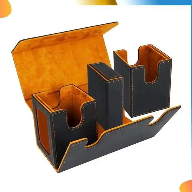 Alt view image 3 of 4 - Aomoproing Card Box For 200+ Cards,3-In-1 Card Deck Case, Card Organizer With 4 Dividers