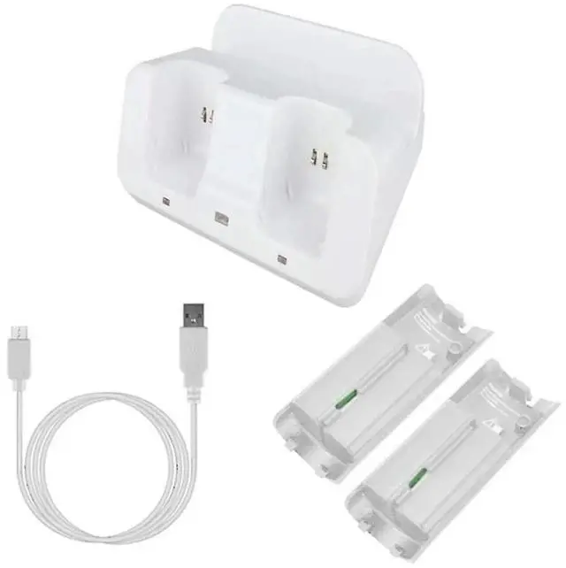 Alt view image 2 of 3 - Aomoproing Smart Charging Station Dock Stand Charger for Wii U Gamepad Remote Controller A9LC(White) Rich