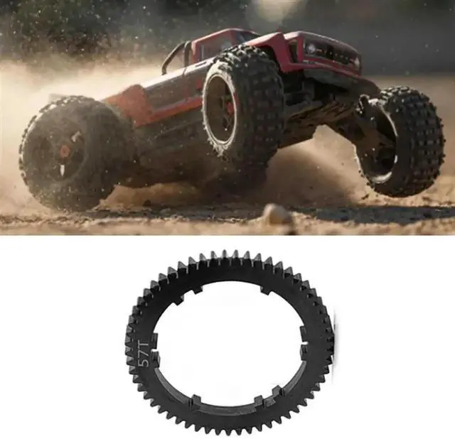 Alt view image 3 of 3 - Aomoproing 2X 57T HD Steel ARA311167 Center Diff Spur Gear For ARRMA 1/8 Mojave 4X4 4S BLX RC Car Upgrade Parts