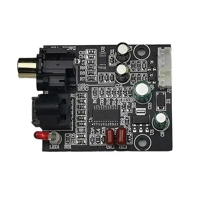 Alt view image 3 of 4 - Aomoproing Digital Audio Decoder DAC 24 Bit 192K Optical Fiber Coaxial Decoder Signal Input Stereo Output Decod For Sound Amplifier