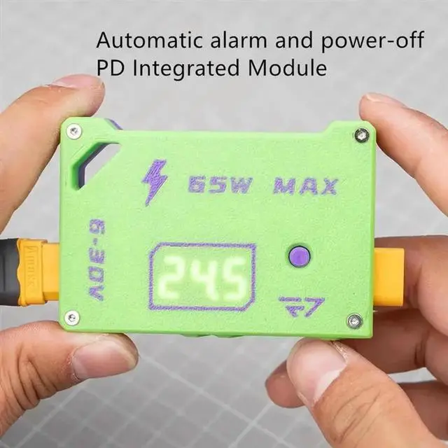 Alt view image 3 of 4 - Aomoproing For FPV Drone Compatible 6-30V Automatic Alarm Power-Off PD65W Integrated Module Built-In Step-Down Fast Charging Module A