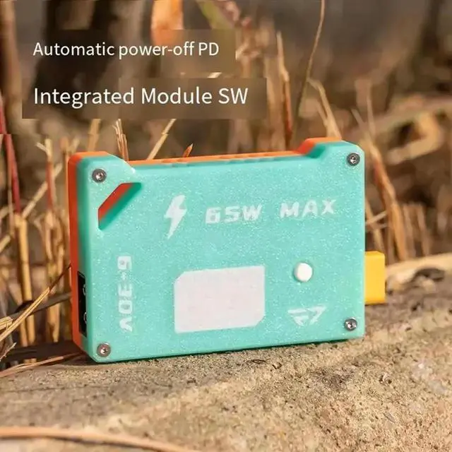 Alt view image 2 of 4 - Aomoproing For FPV Drone Compatible 6-30V Automatic Alarm Power-Off PD65W Integrated Module Built-In Step-Down Fast Charging Module A