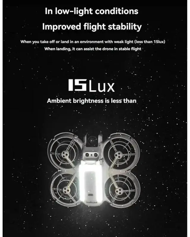 Alt view image 2 of 4 - Aomoproing For Neo Night Navigation Light LED Light Landing Gear And Protector Kit Drone Rechargeable Searchlights