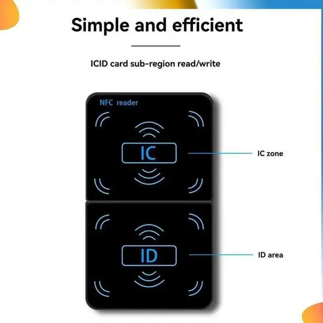 Alt view image 4 of 4 - Aomoproing NFC Reader Writer Copier Duplicator 125Khz 13.56Mhz USB UID T5577 EM4305 RFID Keyfob Card Tag Encrypted Programmer