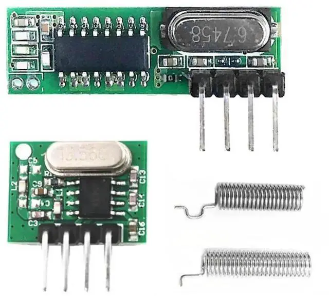 Alt view image 3 of 4 - Aomoproing 433 Mhz Superheterodyne RF Receiver And Transmitter Module Wireless Module Diy Kit Antenna