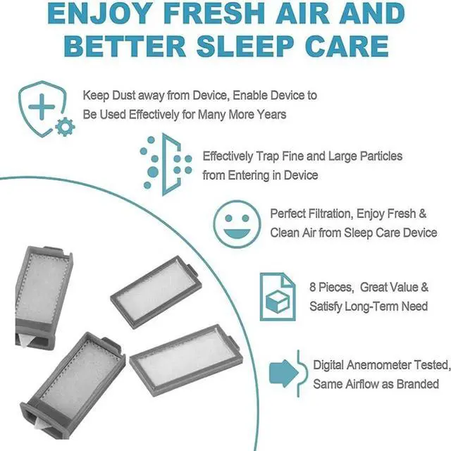 Alt view image 2 of 4 - Aomoproing 10PCS CPAP-Filters For -Respironics Dreamstation 2 Reusable Pollen Filters Disposable Ultra-Fine Filters Supplies