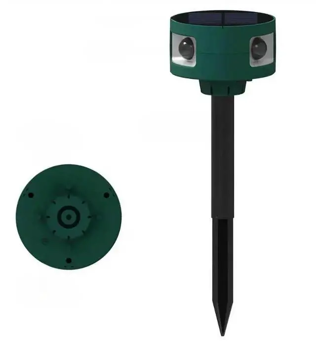 Main image of Aomoproing Solar Infrared Motion Sensor Alarm Detector Waterproof Outdoor Animal Repeller Security Alarm 129dB Dog Barking Gunshots Sound