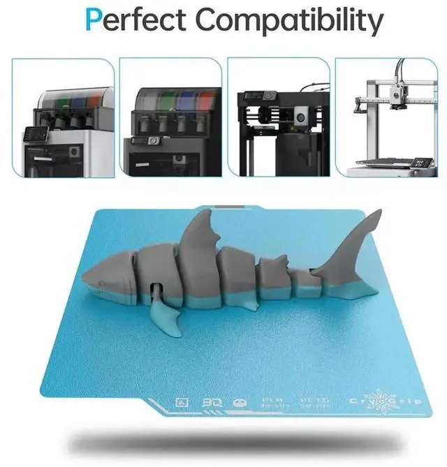 Alt view image 2 of 3 - Aomoproing BIQU Panda Build Plate CryoGrip Pro Coating No Clog Spring Steel Double-Sided Textured for P1P P1S A1 3D Printer