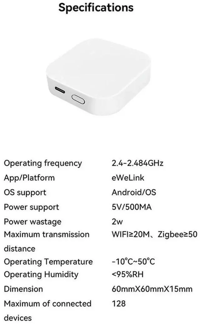 Aomoproing Zigbee3.0 Gateway Hub Wireless Bridge Home Appliance Remote Controller Automation Device Work APP Control