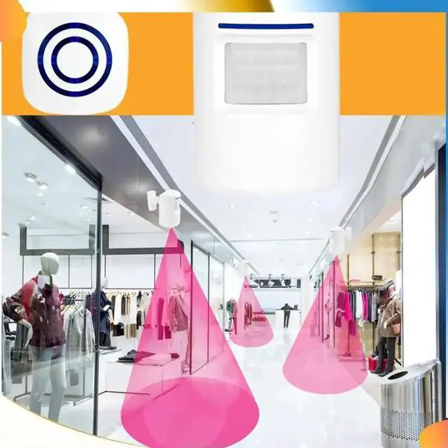 Alt view image 4 of 4 - Aomoproing Wireless Doorbell PIR Infrared Sensor Motion Detector Entry Door Bell Alarm With Receiver & Transmitter EU Plug