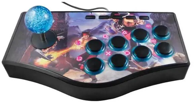 Alt view image 4 of 6 - Aomoproing Retro Arcade Game Rocker Controller Usb Joystick For Ps2/Ps3/Pc/Android Smart Tv Built-In Eight Direction Joyst Rich