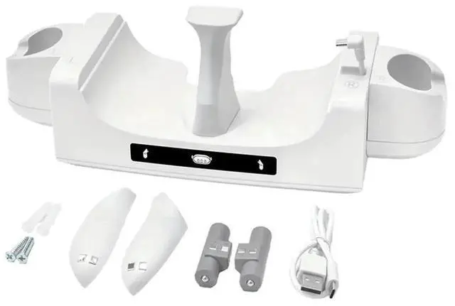 Alt view image 2 of 4 - Aomoproing For Oculus/Quest 3 Charging Dock- 2 Batteries, Wall Mount& Headset Holder Included(Not Compatible With Quest 3S)