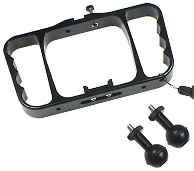 Alt view image 6 of 6 - Aomoproing Double-Handheld Diving Bracket Selfie Stick Stabilizer For Gopro 13 Camera For Underwater Sports, Photography, Sel