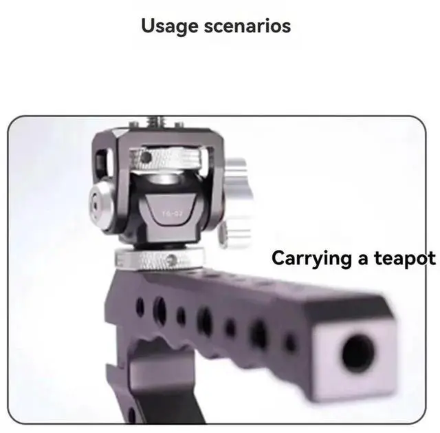 Aomoproing Aluminum Alloy Rotating Snail Gimbal Adjustable Damping Universal Gimbal Monitor