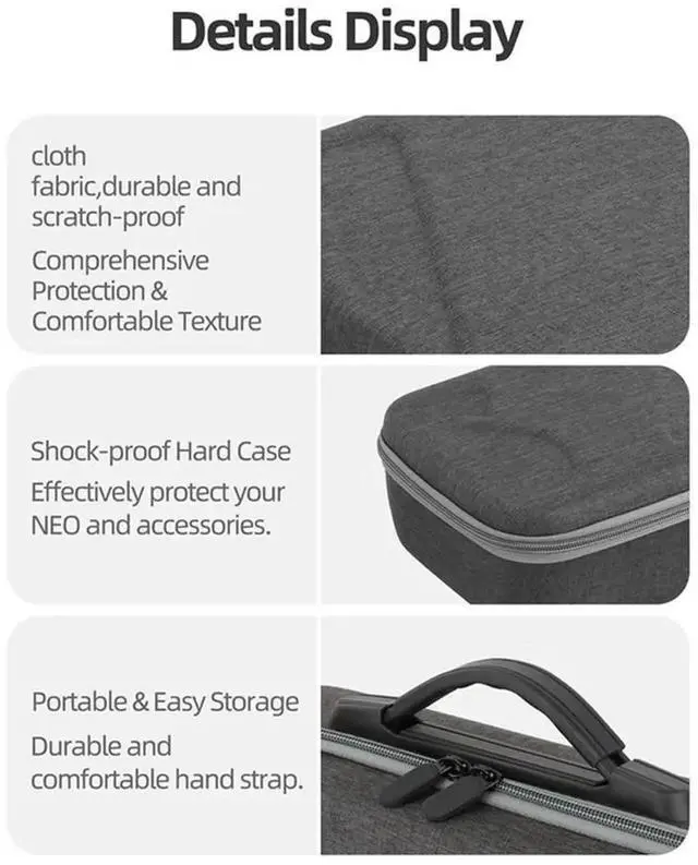 Alt view image 3 of 3 - Aomoproing For NEO Bag Goggles N3 Carrying Case Drone Shockproof Case Waterproof Protector For Neo Accessories